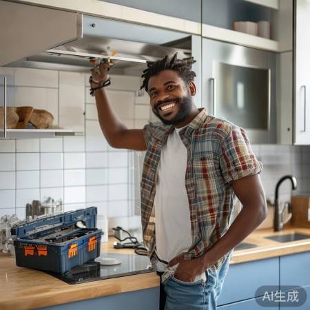 拆卸油烟机，厨房达人！