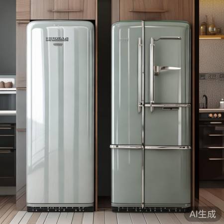 嵌入式冰箱，现代简约/复古风点