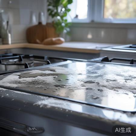 保持灶台干燥,及时清油污