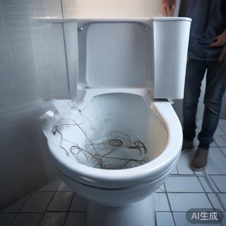 勿扔不溶物入马桶