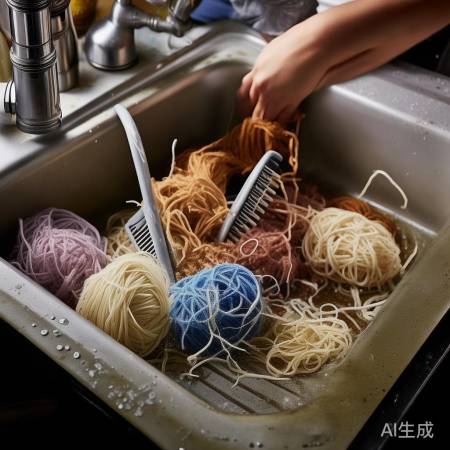 洗衣机内勿放易堵塞物