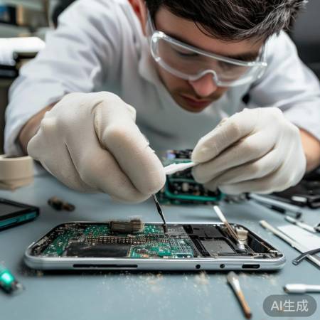 清理固定充电口