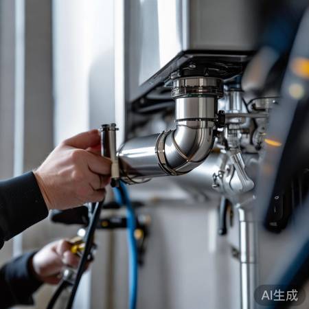 壁挂炉烟道安装到位