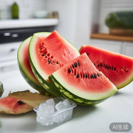 “冰冻西瓜，清凉可口”