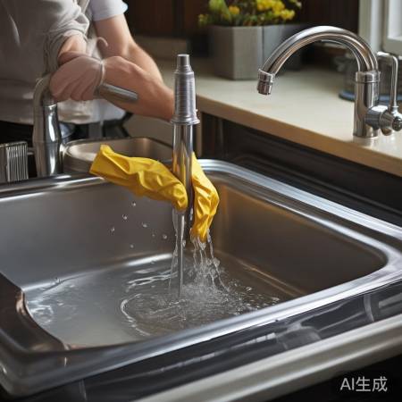 洗衣机溢水，检查排水管与孔