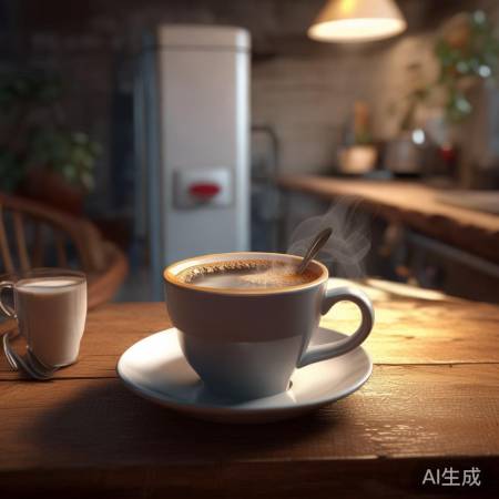 咖啡加糖奶，生活适口香