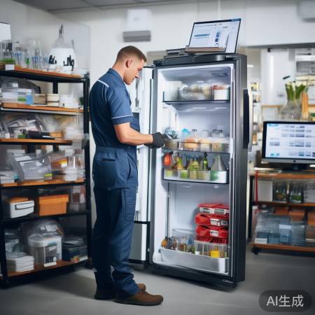 新飞冰箱售后维修服务通解析←厨房装修新选择：嵌入式洗衣机冰箱一体化设计