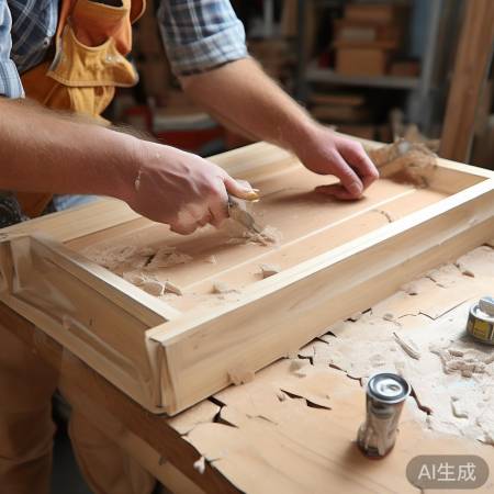 门框修复技巧：专用胶填缝防损坏