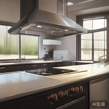 “侧直油烟机，空间预算定款型”