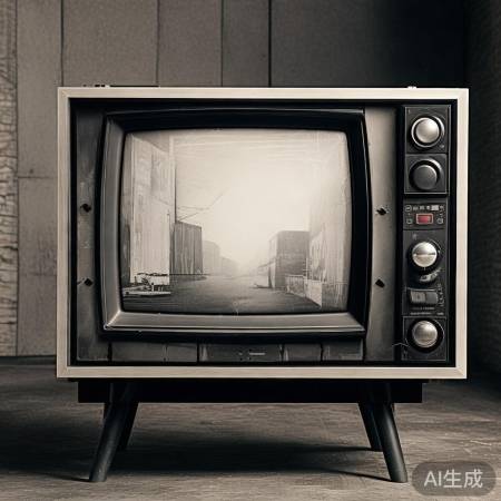 复古画作装饰老电视