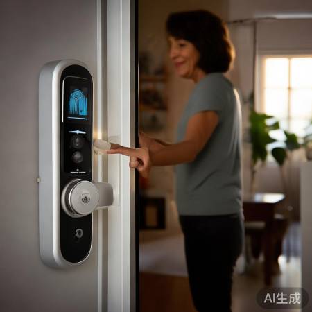 萤石智能指纹锁人工服务助手教导㊤兰考指纹锁安装电话，一键解锁安全生活