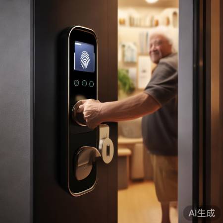 高优智能指纹锁故障处理专线普及#指纹锁老人使用指南：简单易懂，快速上手