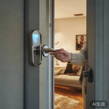 tata智能指纹锁客服热线联系分享♫室内一键解锁，指纹锁便捷生活新体验