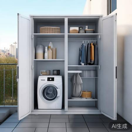达米尼洗衣机全国维护解说-阳台洗衣机后置柜：打造完美家务空间