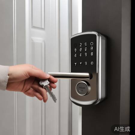 输入密码或机械解锁