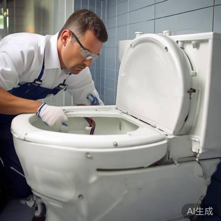 拆马桶盖，小心线路