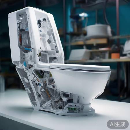 拆卸智能马桶盖