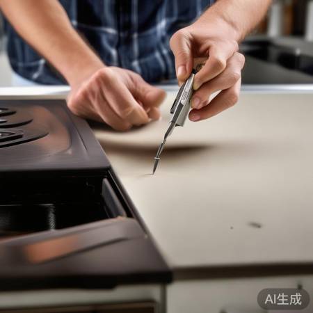 关闭电源，拧下隐藏螺丝