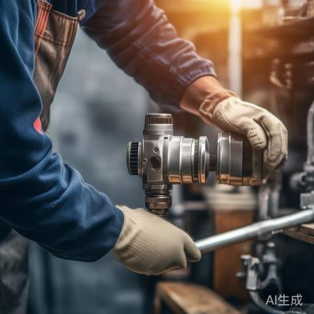 安装新气压阀，确保密封