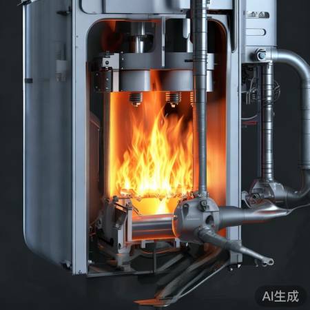 壁挂炉燃气燃烧加热