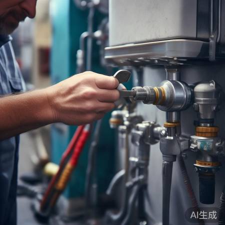 连接管道，拧紧防泄漏